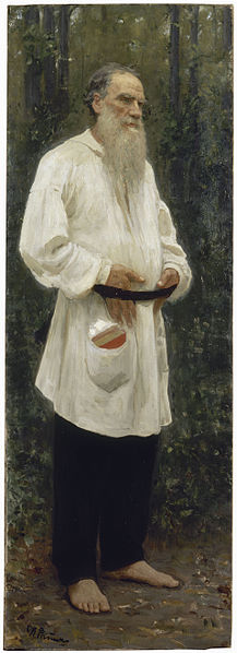 Le&oacute;n Tolst&oacute;i descalzo. 1901 Repin - Pr&oacute;logo a Le&oacute;n Tolstoi por Arturo Uslar-Pietri